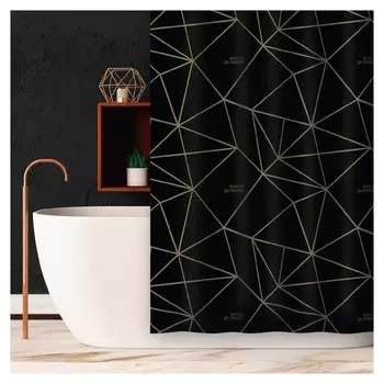 Шторка в ванную «Выходи за рамки» 180 х 180 см