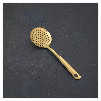 Шумовка, 25,5 см, цвет золото