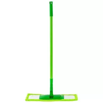 Швабра, 120 см, с пластиковой складной подошвой, насадка микрофибра, телескопическая рукоятка, Light