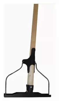 Швабра для пола с металлическим зажимом 20см дерев. рукоятка 125см