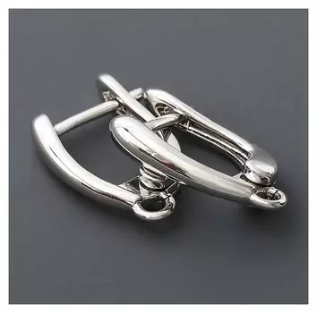 Швензы родированные "Классика", цвет серебро