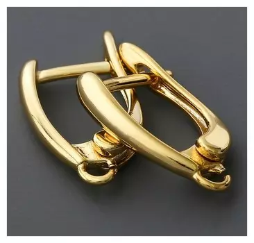 Швензы родированные "Классика", цвет золото