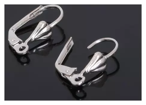 Швензы с французской застёжкой, 18 мм (набор 5 пар), цвет серебро