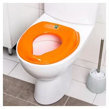 Сиденье на унитаз, цвет оранжевый