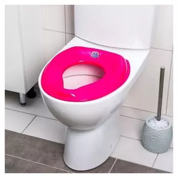 Сиденье на унитаз, цвет розовый