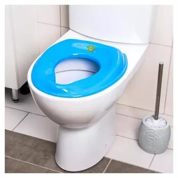 Сиденье на унитаз, цвет синий