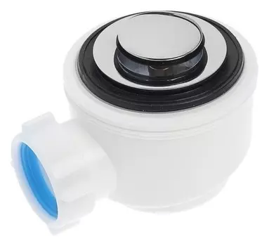 Сифон "АНИ" E410cl, 1 1/2"х50/60, для душевого поддона, хром, система"клик-клак"