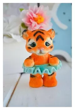 Силиконовая форма для мыла «Тигрёнок в юбочке»