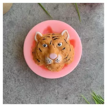Силиконовая форма «Морда тигра маленькая 2D S»