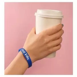 Силиконовый браслет Chill Vibes, женский, цвет синий, 20 см