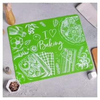 Силиконовый коврик для выпечки I Love Baking, 50 х 40 см
