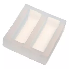 Силиконовый молд 2-х прямоугольников, лп-402, 44×15×10 мм