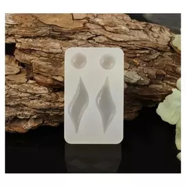 Силиконовый молд «2 круга, 2 волны»