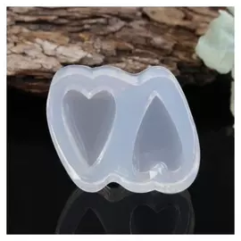 Силиконовый молд «2 сердца», 29×16 мм