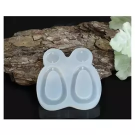 Силиконовый молд «Овальные серьги»