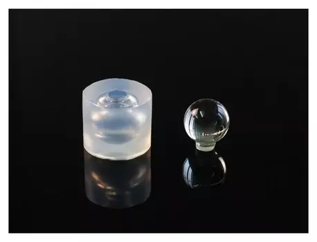 Силиконовый молд шарика, Ш-3 (1 шар), D-16 мм, H-14 мм