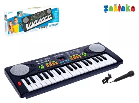 Синтезатор «Весёлые мелодии» с микрофоном, 37 клавиш