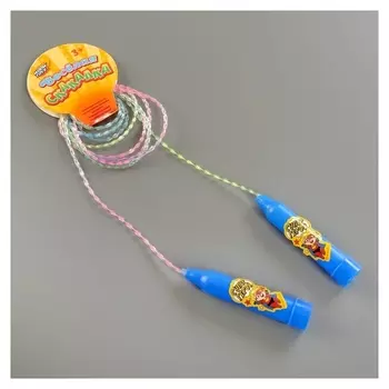 Скакалка детская «Супер герой», цвет синий