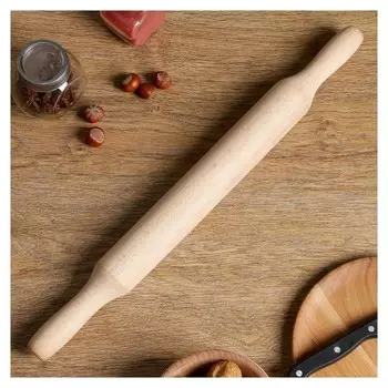 Скалка деревянная, бук, 50 см