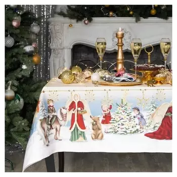 Скатерть этель "Christmas Time" 150х110см +/-3см с гмво, хл100%