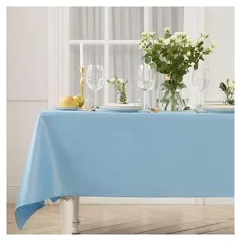 Скатерть этель Elegance 150*220 +/-3см, цв.серо-синий, пл. 192 г/м2, хл с вгмо