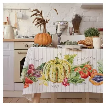 Скатерть этель Vegetable 220х147 см, 100% хлопок, репс 210 г/м2