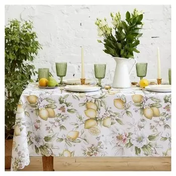 Скатерть доляна Lemon Paradise 150*180 +/- 2 см, 100% п/э