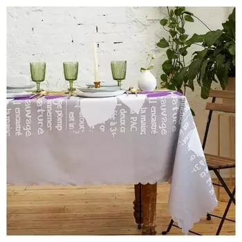 Скатерть доляна «Листья» 150*300 +/- 2 см, 100% п/э