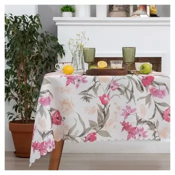 Скатерть доляна «Лютики» 145х220 см, 100% п/э