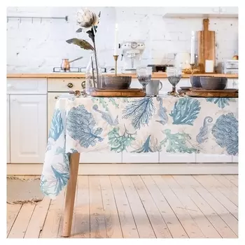 Скатерть «Доляна» море 140×180 см, 100% п/э