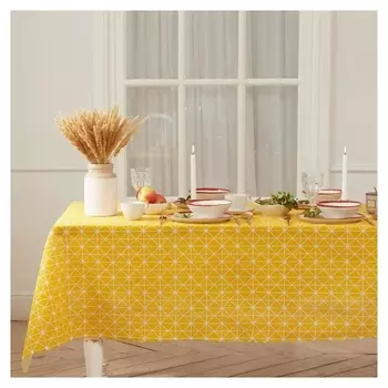 Скатерть доляна "Паутина" 145х200±3см,100%пэ, рогожка 130 гр/м