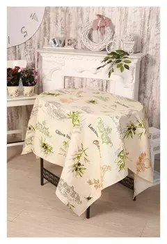 Скатерть Domovita «Оливия», размер 150х180см, хлопок, рогожка