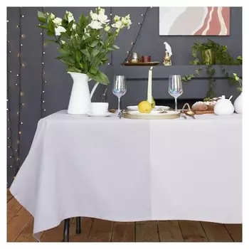 Скатерть "Этель" 240х165 см, цв. серый, 100% хлопок, 163 г/м2