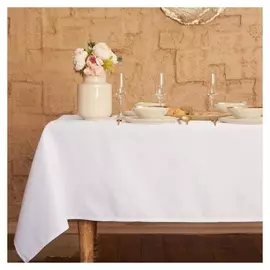 Скатерть "Этель" Cozy 150*220 +/-3см, цв.белый, пл. 192 г/м2, хл с вгмо