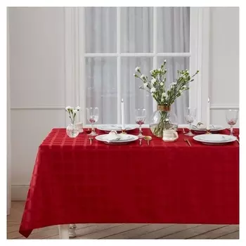 Скатерть "Этель" Geometry 150*110 +/-3см, цв.бордовый, пл. 192 г/м2, хл с вгмо