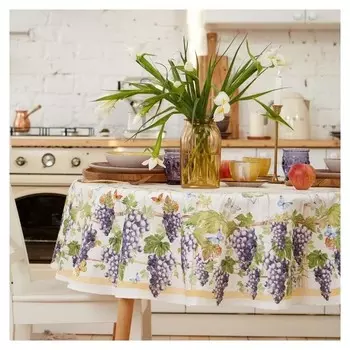 Скатерть "Этель" Provence D=150 +/-3 см, 100% хл, саржа 190 гр/м2