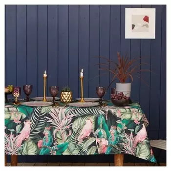 Скатерть "Этель" Tropical Parrots 149х250см, 100% хл, саржа 190 г/м2