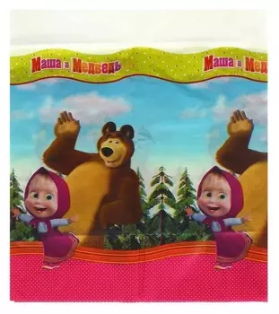 Скатерть «Маша и медведь», 130х180 см