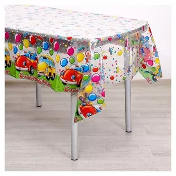 Скатерть «Машинки», 120 × 220 см