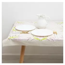 Скатерть-наперон лаванда 90х90 см, 147 г/м2, хл 50%, п/лён 50%