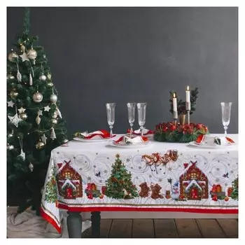Скатерть "Новогодняя сказка" 150х220 см