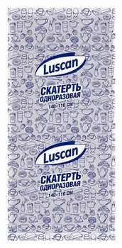 Скатерть одноразовая Luscan, 110х140см, белая