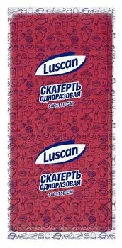 Скатерть одноразовая Luscan, 110х140см, красная