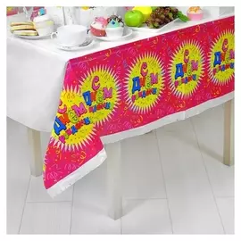 Скатерть «С днем рождения, конфетти