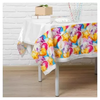 Скатерть «Влюбленность», шарики, 182х137см