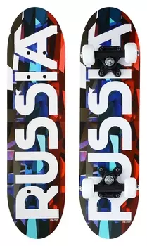 Скейтборд подростковый Russia 62х16 см, колёса PVC D=50 мм