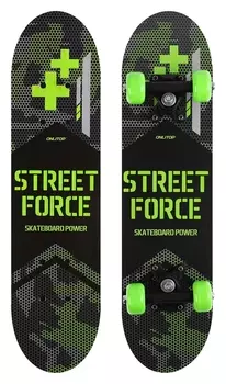 Скейтборд подростковый Street Force 62х16 см, колёса PVC D=50 мм