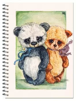 Скетчбук а5,60л,бл.офсет 100гр,бок.спир,жестк.подлож друзья-игрушки 3038асс