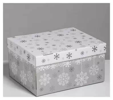 Складная коробка Let It Snow, 31,2 х 25,6 х 16,1 см