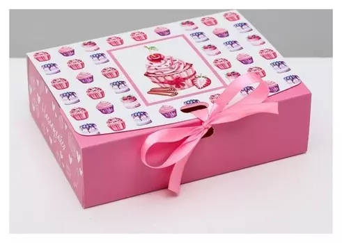 Складная коробка подарочная «Наслаждайся», 16.5 × 12.5 × 5 см